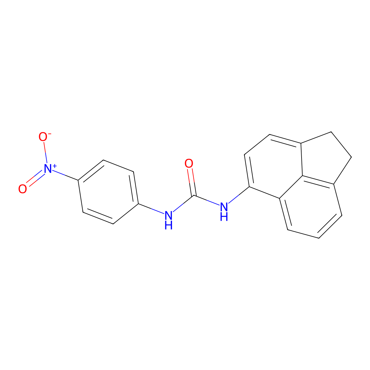 1-(1,2-Dihydroacenaphthylen-5-yl)-3-(4-nitrophenyl)urea molecular structure, CAS 391868-18-1