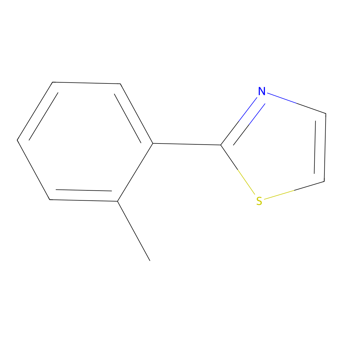 2-(O-Tolyl)thiazole molecular structure, CAS 39187-97-8