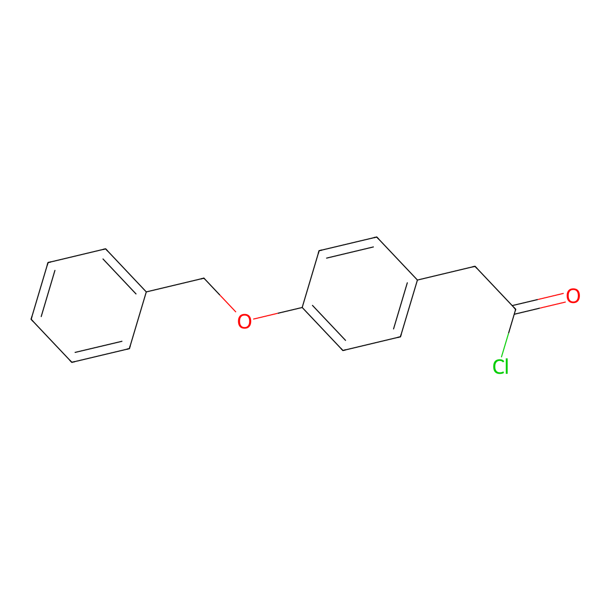 4-Benzyloxyphenylacetyl Chloride molecular structure, CAS 39188-62-0