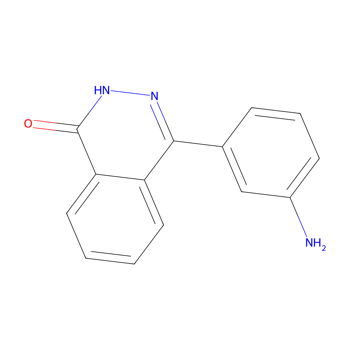 4-(3-aminophenyl)-2H-phthalazin-1-one molecular structure, CAS 391894-28-3