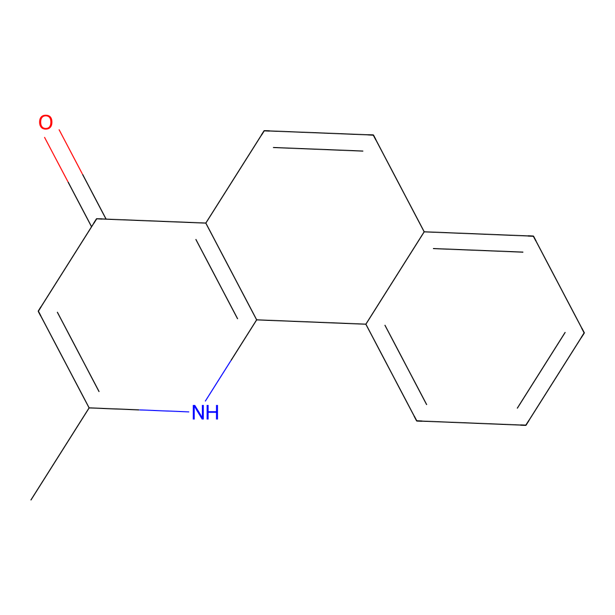2-Methyl-benzo[h]quinolin-4-ol molecular structure, CAS 3919-49-1