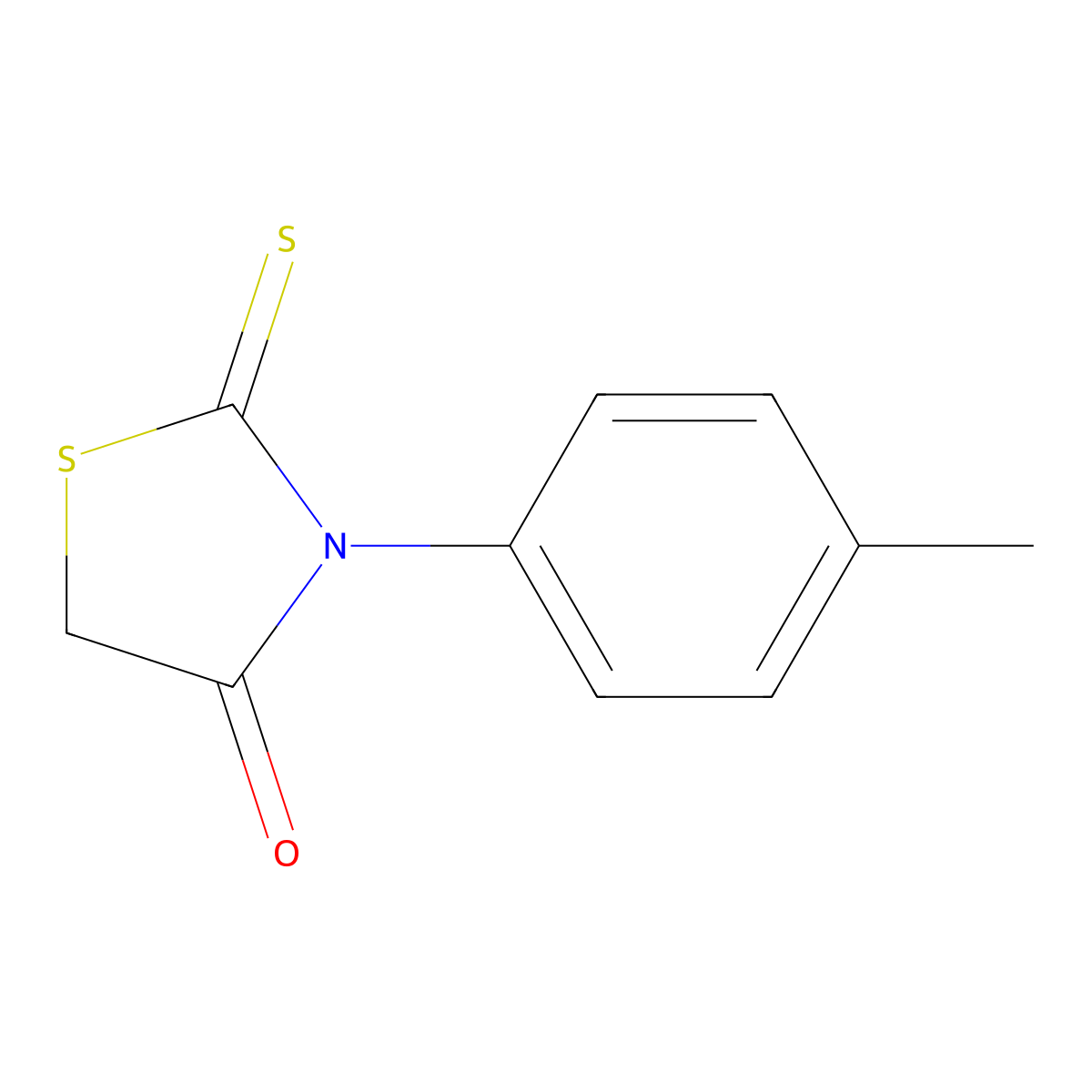 3-p-Tolylrhodanine molecular structure, CAS 3919-81-1