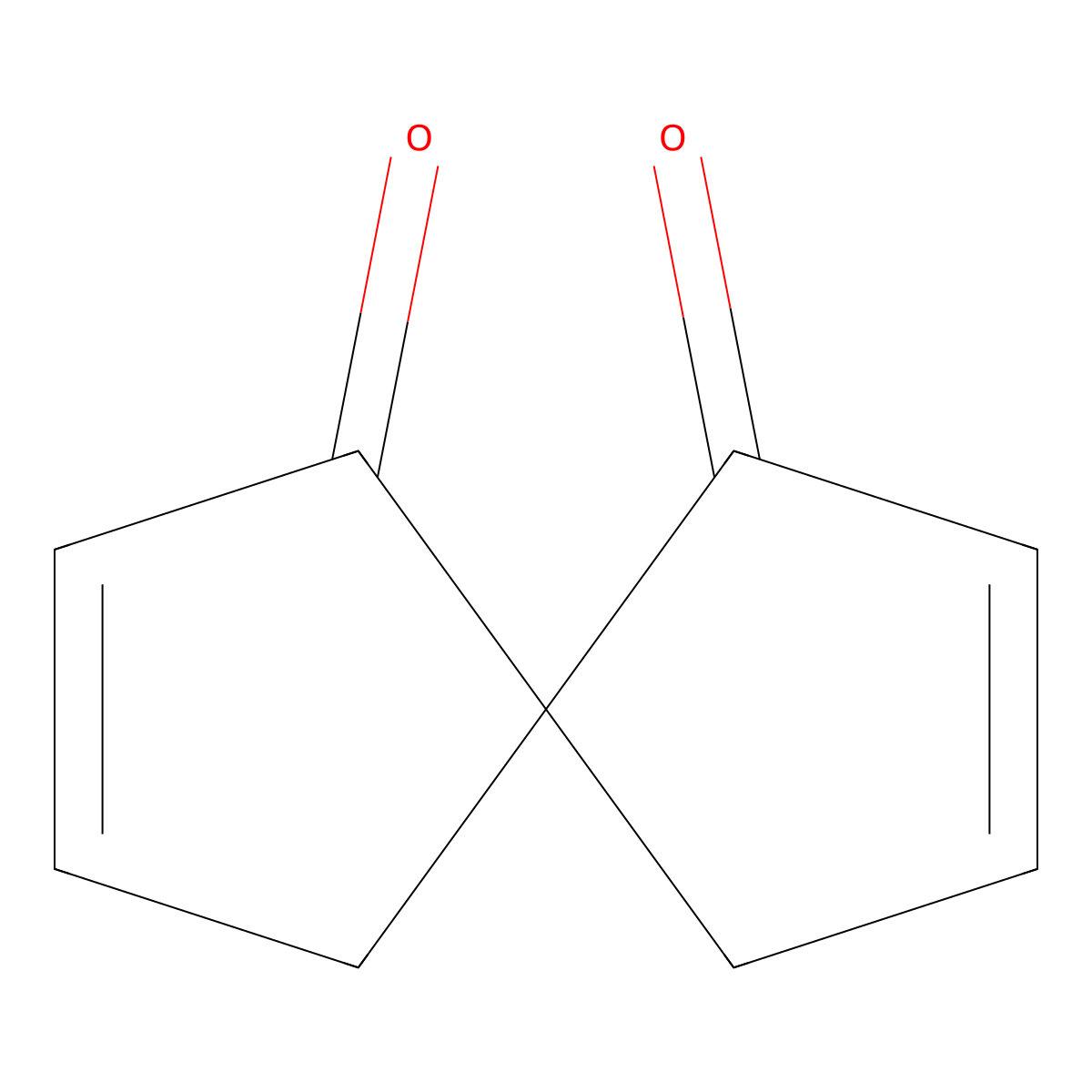 Spiro[4.4]nona-2,7-diene-1,6-dione molecular structure, CAS 39190-51-7