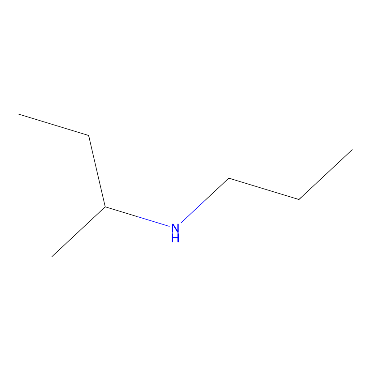 N-sec-Butylpropylamine molecular structure, CAS 39190-67-5