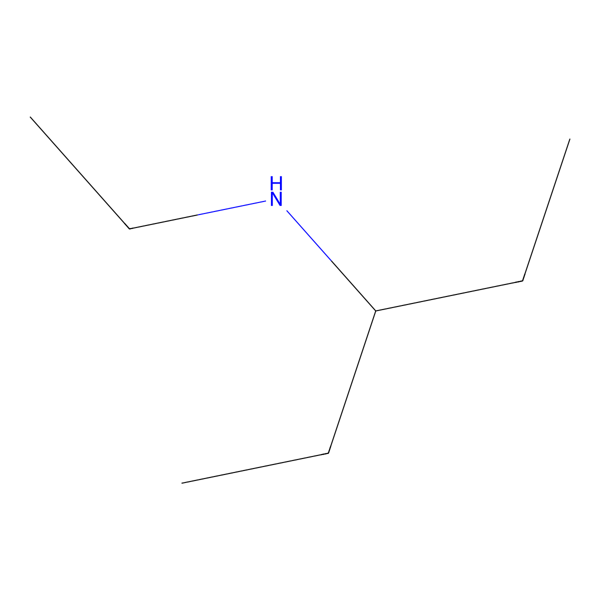 N-ethylpentan-3-amine molecular structure, CAS 39190-77-7