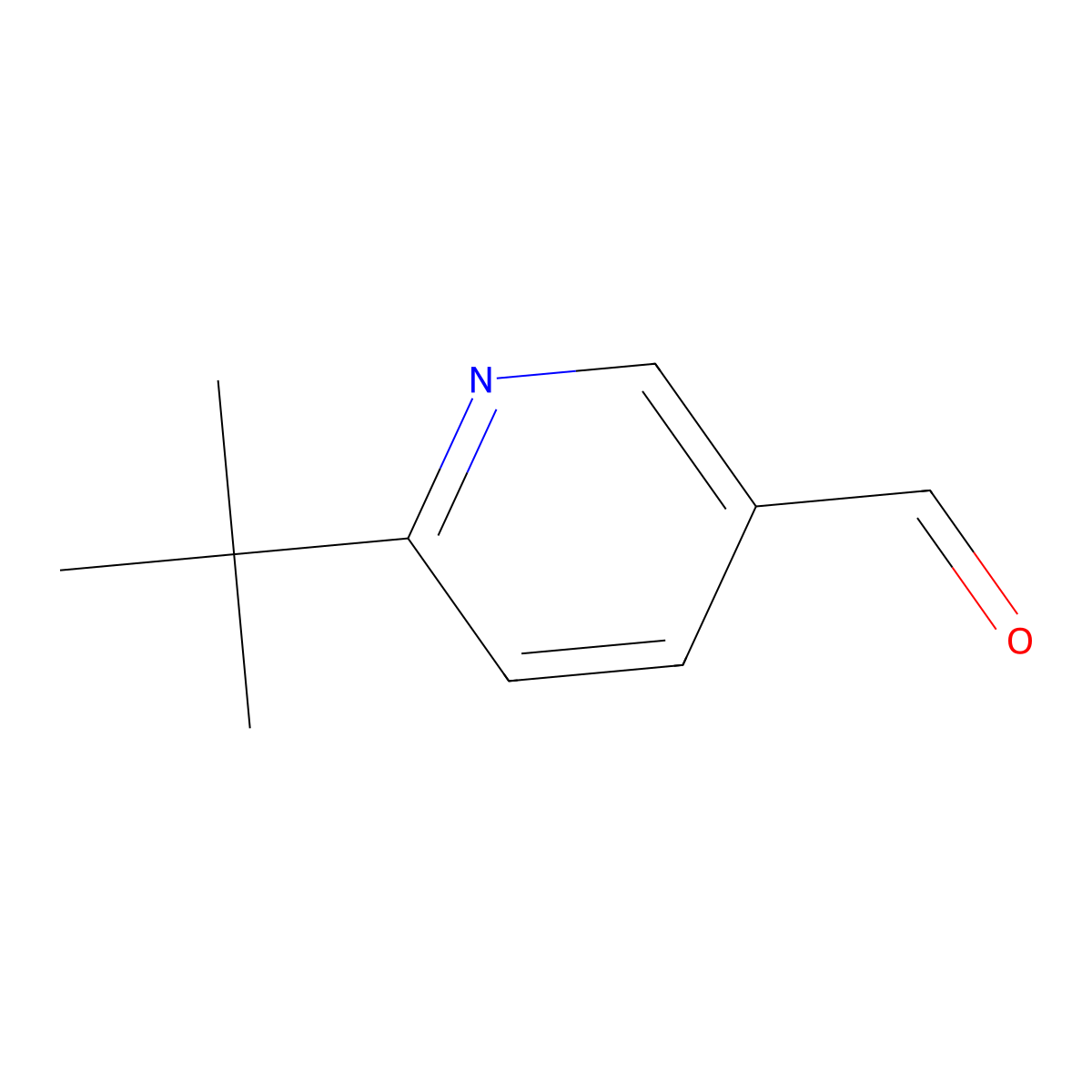 6-Tert-butylpyridine-3-carbaldehyde molecular structure, CAS 391900-69-9