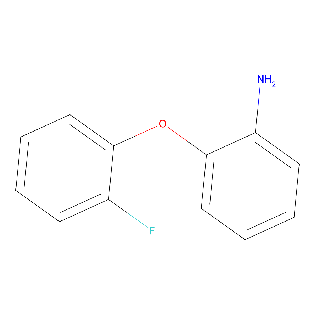 2-(2-Fluorophenoxy)aniline molecular structure, CAS 391906-76-6