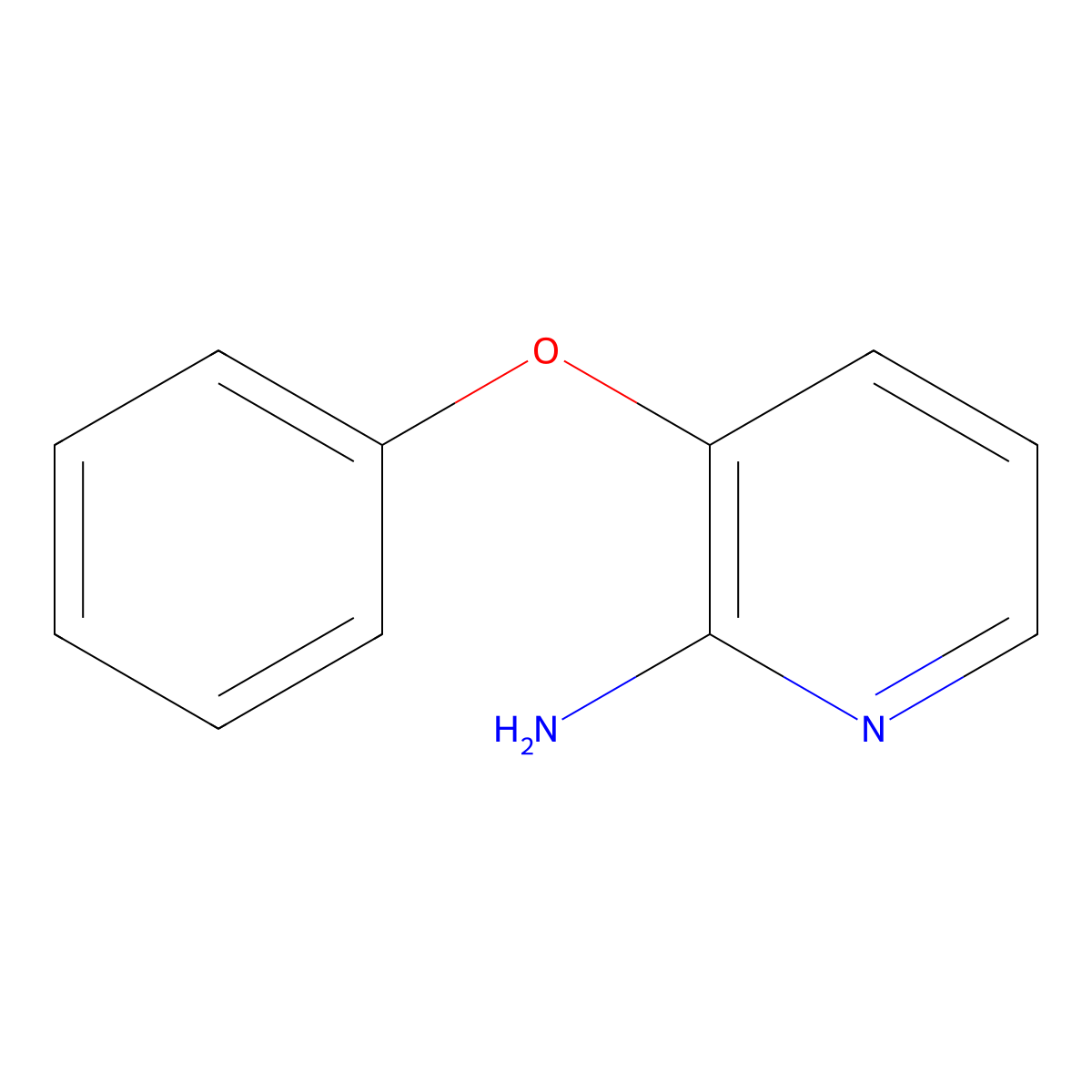 3-Phenoxypyridin-2-amine molecular structure, CAS 391906-83-5