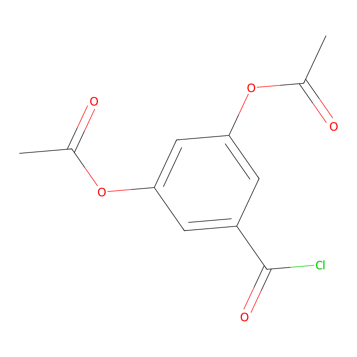 (3-Acetyloxy-5-carbonochloridoylphenyl) acetate molecular structure, CAS 39192-49-9