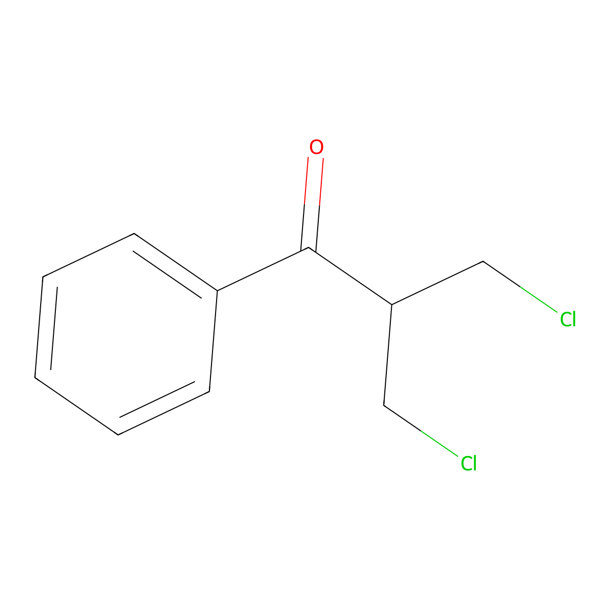 3-Chloro-2-(chloromethyl)-1-phenylpropan-1-one molecular structure, CAS 39192-57-9