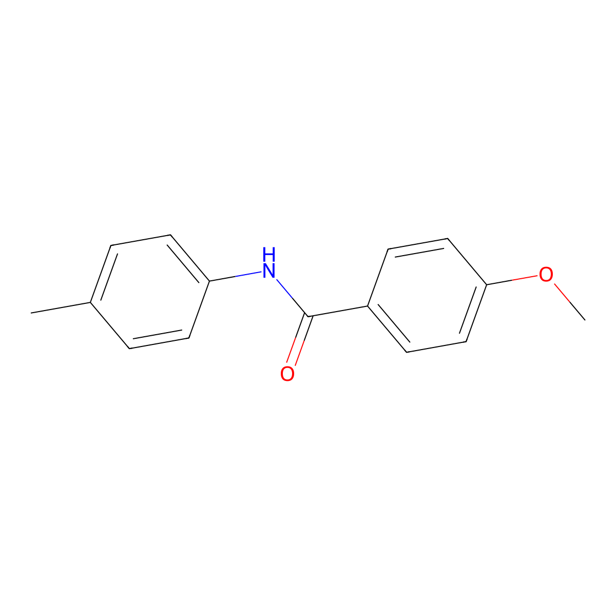 4-methoxy-N-(4-methylphenyl)benzamide molecular structure, CAS 39192-94-4