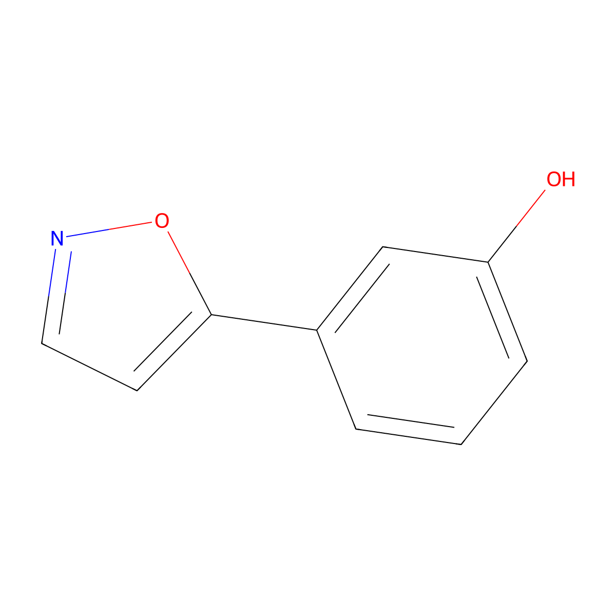 3-(Isoxazol-5-yl)phenol molecular structure, CAS 391927-01-8