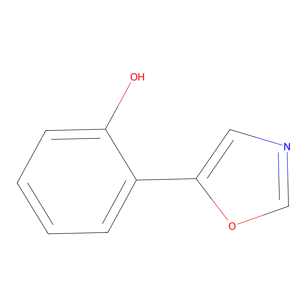 2-(Oxazol-5-yl)phenol molecular structure, CAS 391927-03-0