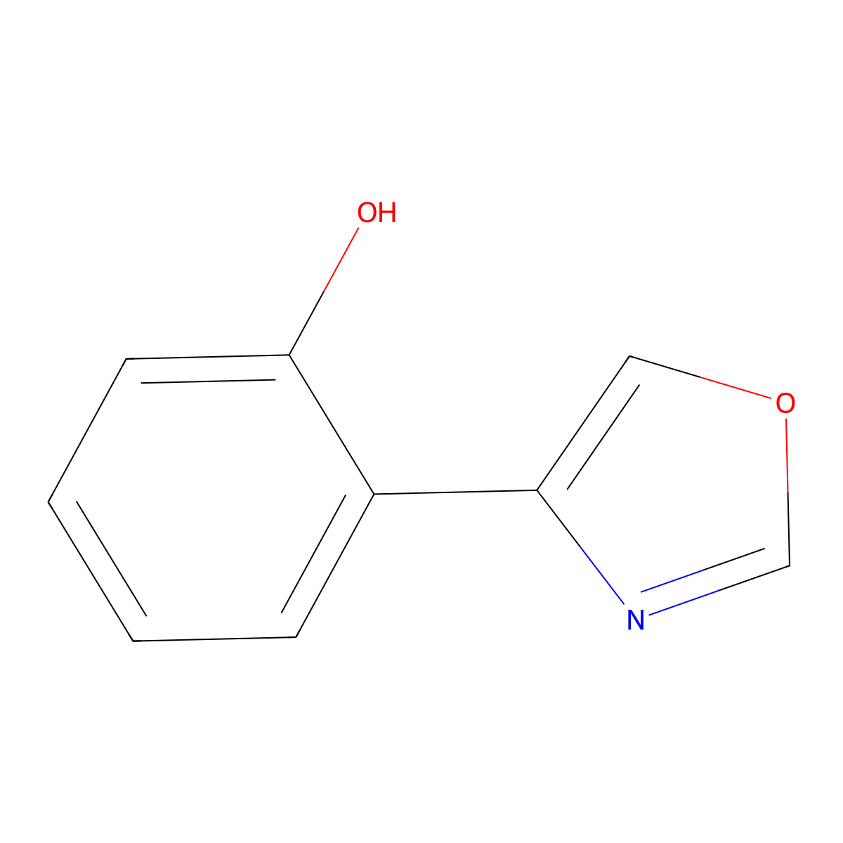 2-(Oxazol-4-yl)phenol molecular structure, CAS 391927-10-9