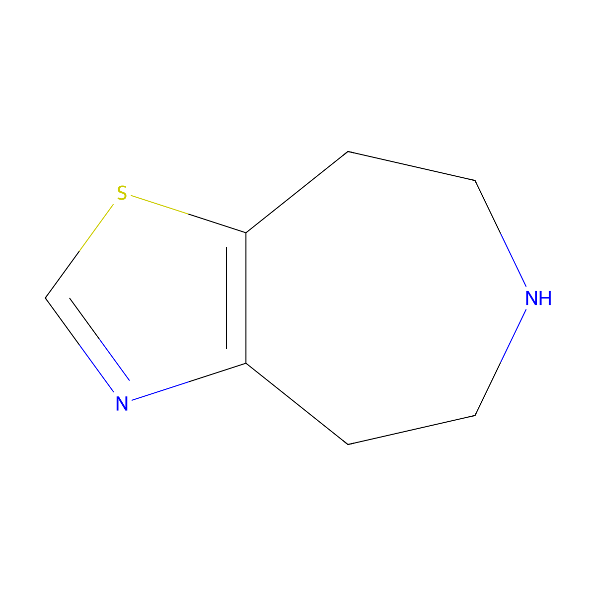5,6,7,8-tetrahydro-4H-thiazolo[4,5-d]azepine molecular structure, CAS 391953-91-6