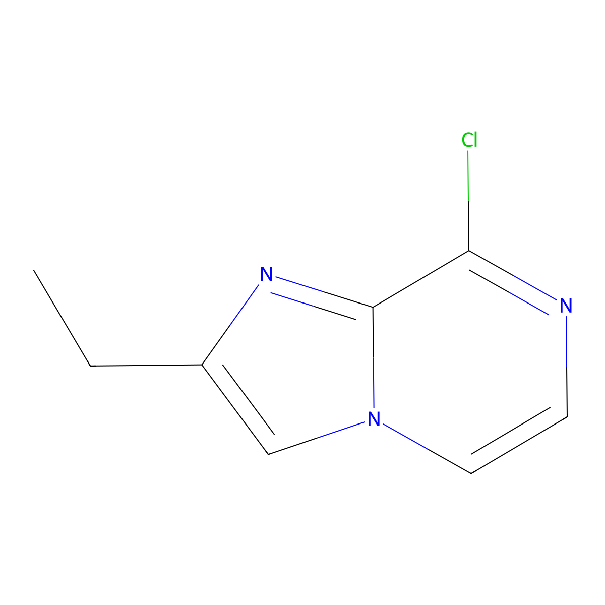 8-Chloro-2-ethylimidazo[1,2-a]pyrazine molecular structure, CAS 391954-17-9