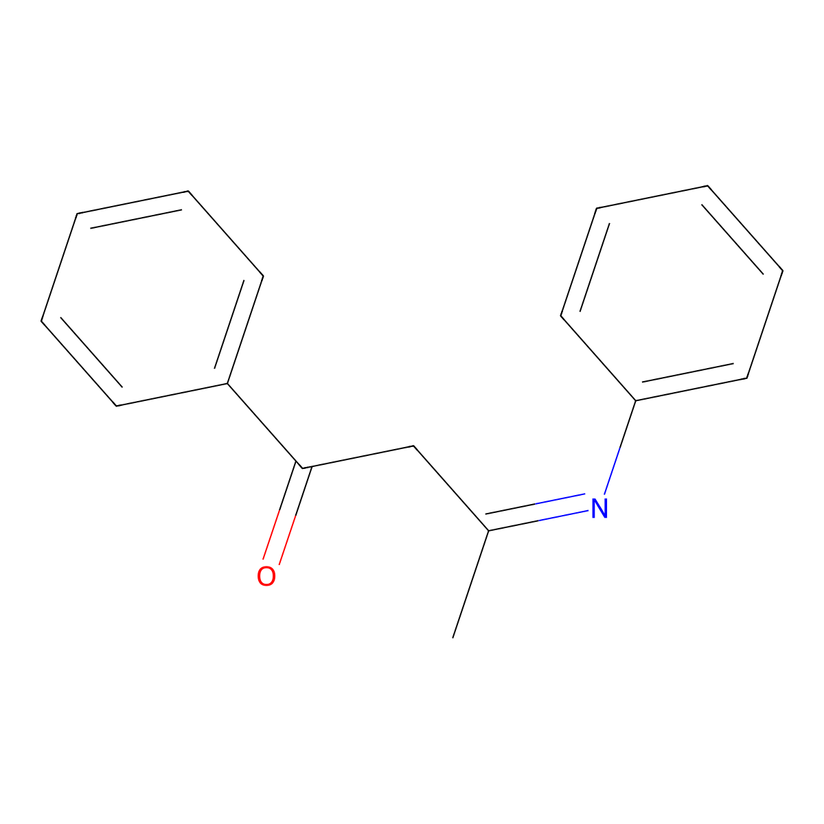 (3e)-1-Phenyl-3-(phenylimino)butan-1-one molecular structure, CAS 39196-22-0