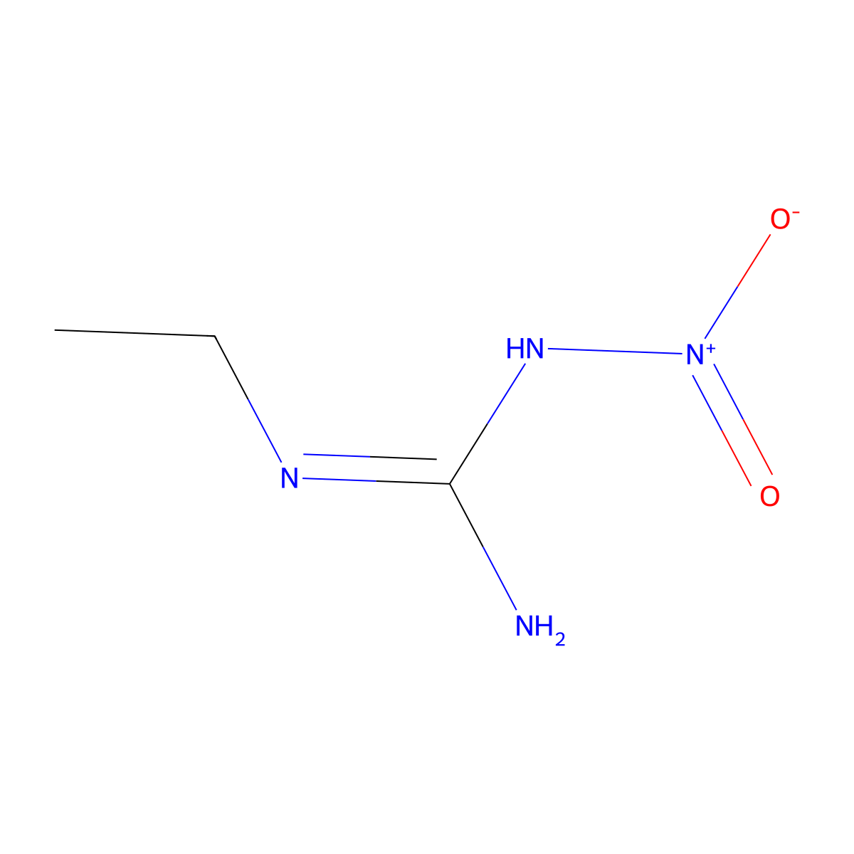 Guanidine, N-ethyl-N'-nitro- molecular structure, CAS 39197-62-1