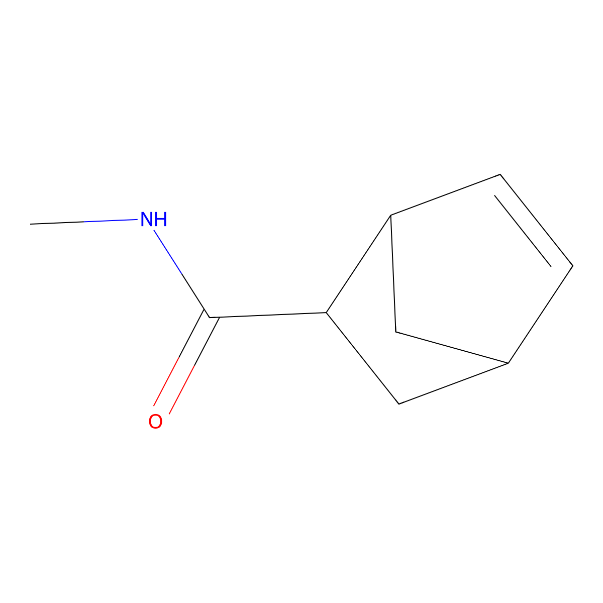N-methylbicyclo[2.2.1]hept-5-ene-2-carboxamide molecular structure, CAS 39198-51-1