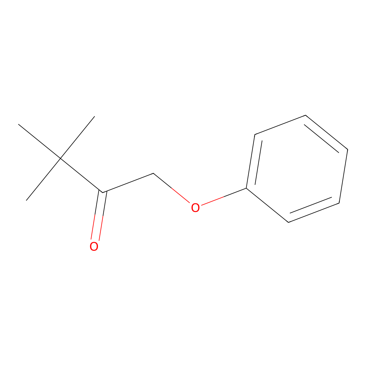 3,3-Dimethyl-1-phenoxybutan-2-one molecular structure, CAS 39199-22-9