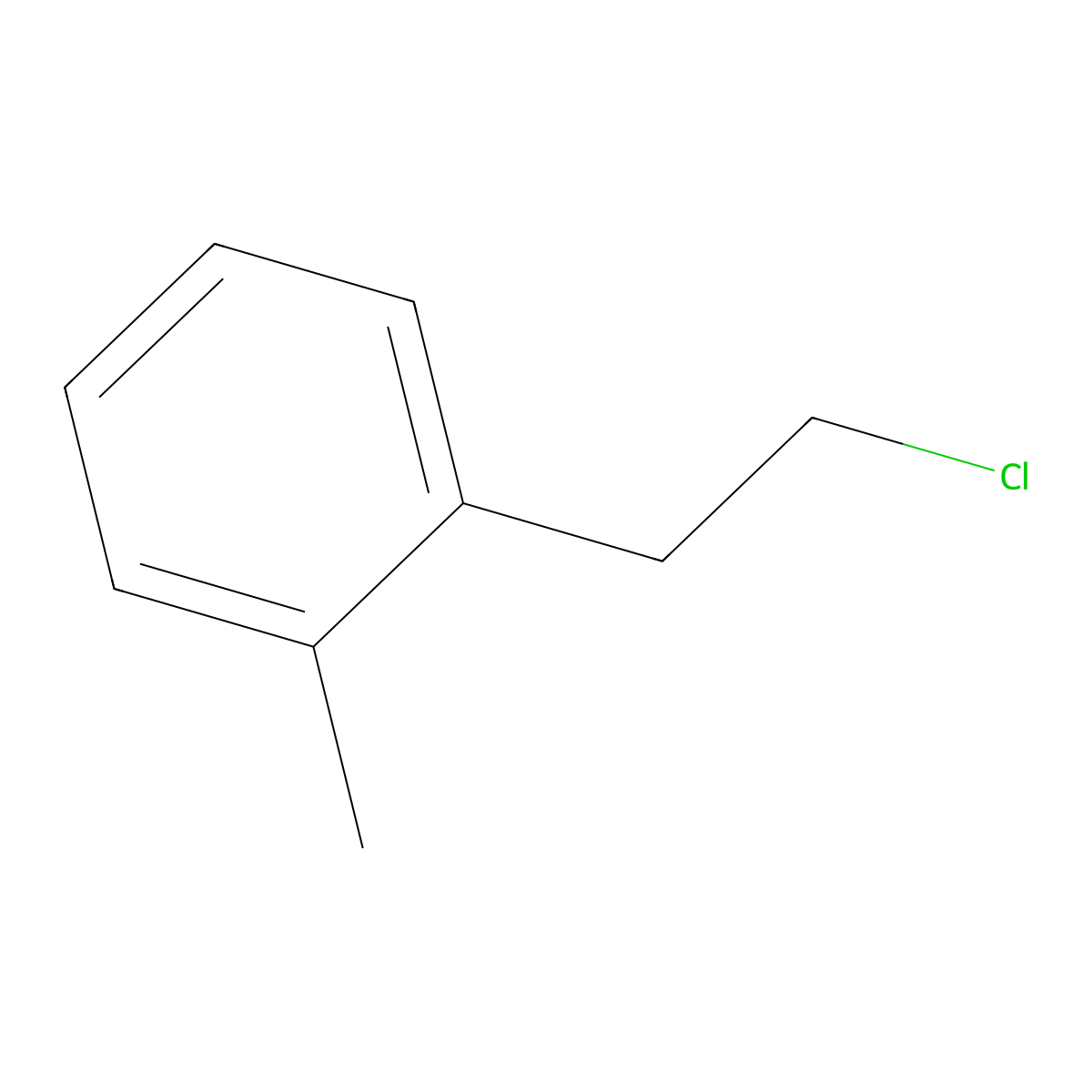 1-(2-Chloroethyl)-2-methylbenzene molecular structure, CAS 39199-37-6