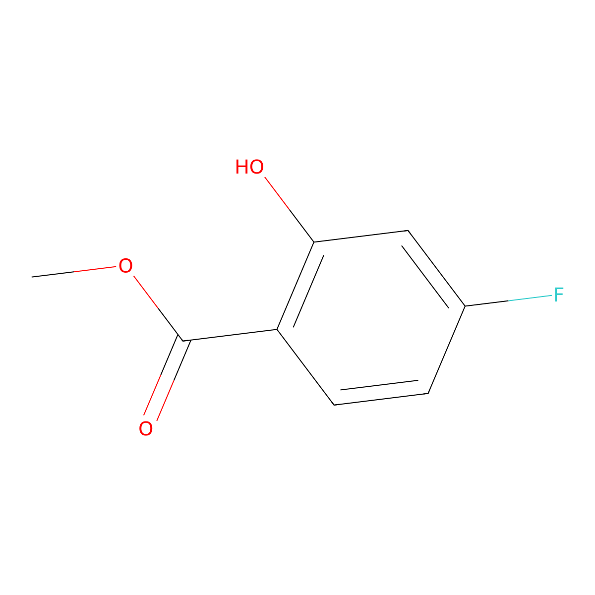 Methyl 4-fluorosalicylate molecular structure, CAS 392-04-1