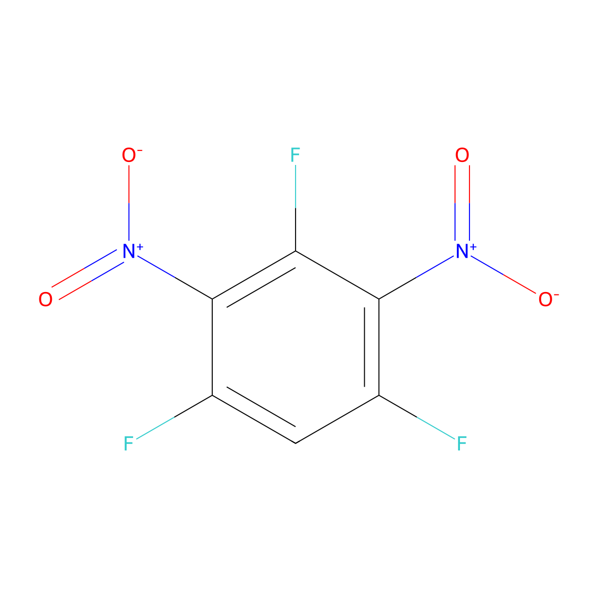 1,3,5-Trifluoro-2,4-dinitrobenzene molecular structure, CAS 392-51-8