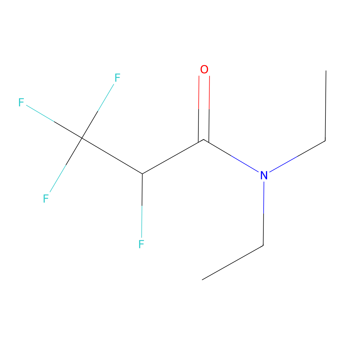 N,N-Diethyl-2,3,3,3-tetrafluoropropionamide molecular structure, CAS 392-63-2
