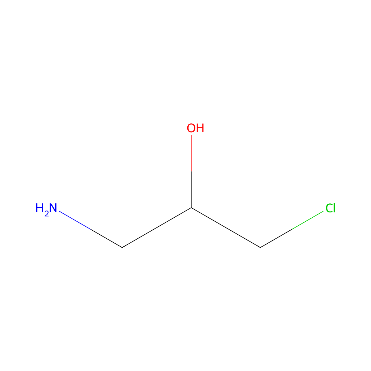 1-Amino-3-chloro-2-propanol molecular structure, CAS 3920-12-5