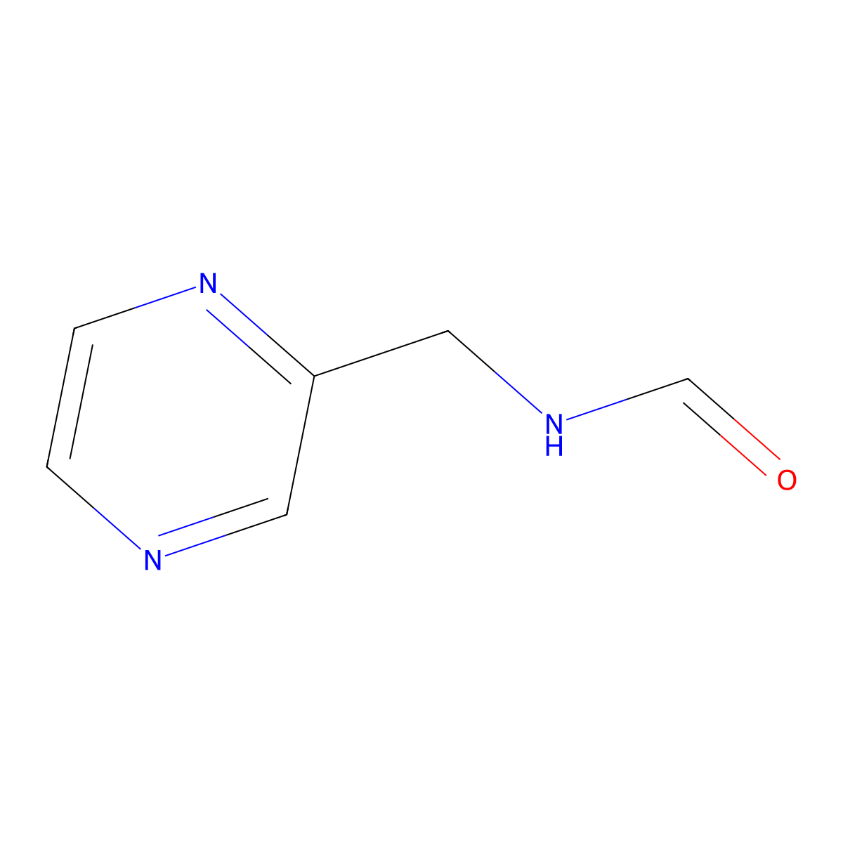 n-(Pyrazin-2-ylmethyl)formamide molecular structure, CAS 39204-50-7