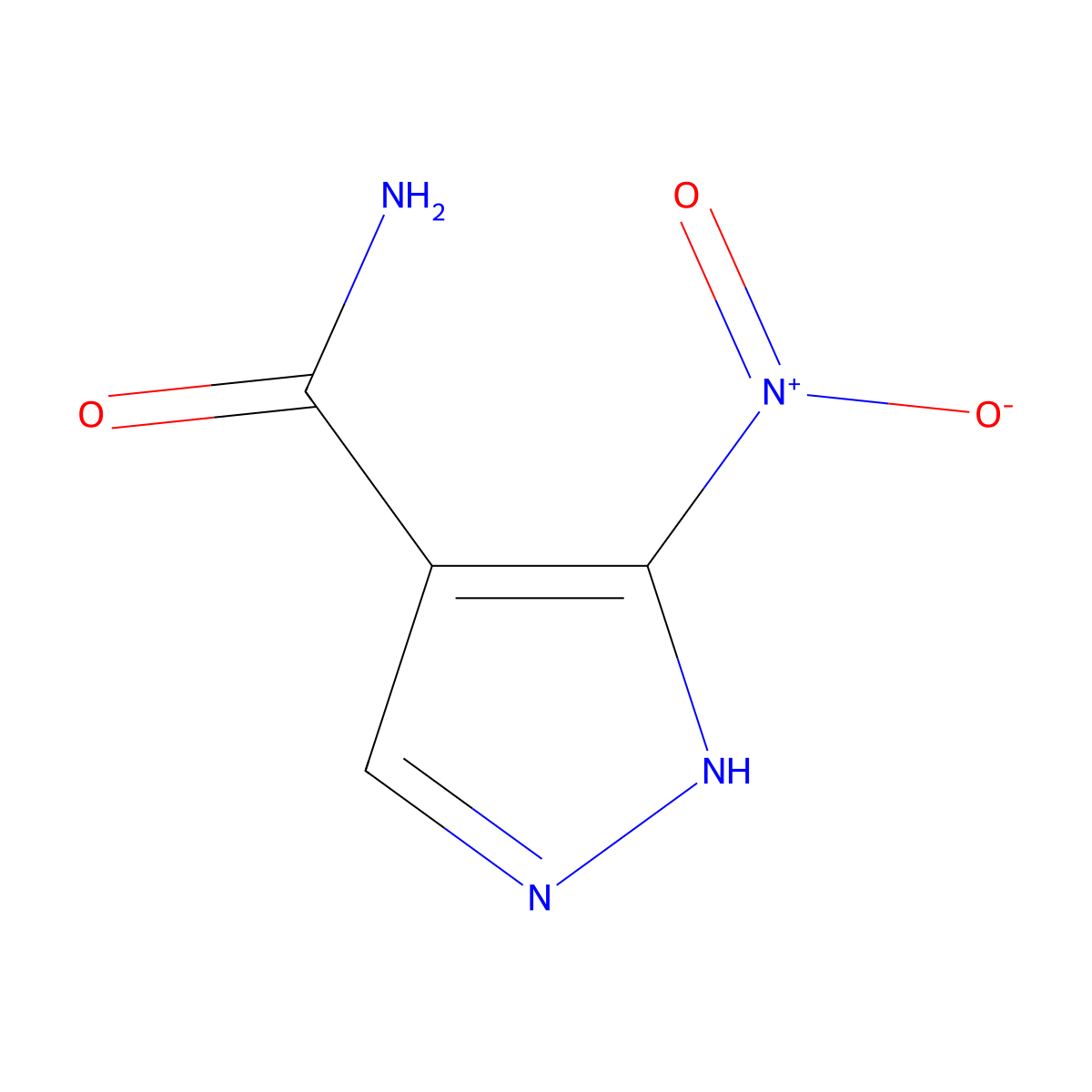 3-nitro-1H-pyrazole-4-carboxamide molecular structure, CAS 39205-91-9