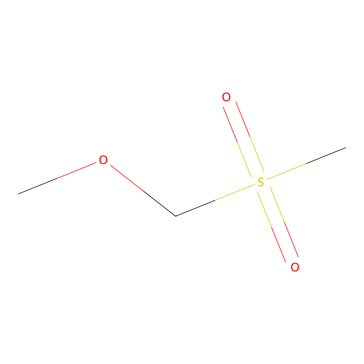 Methoxy(methylsulfonyl)methane molecular structure, CAS 39213-24-6