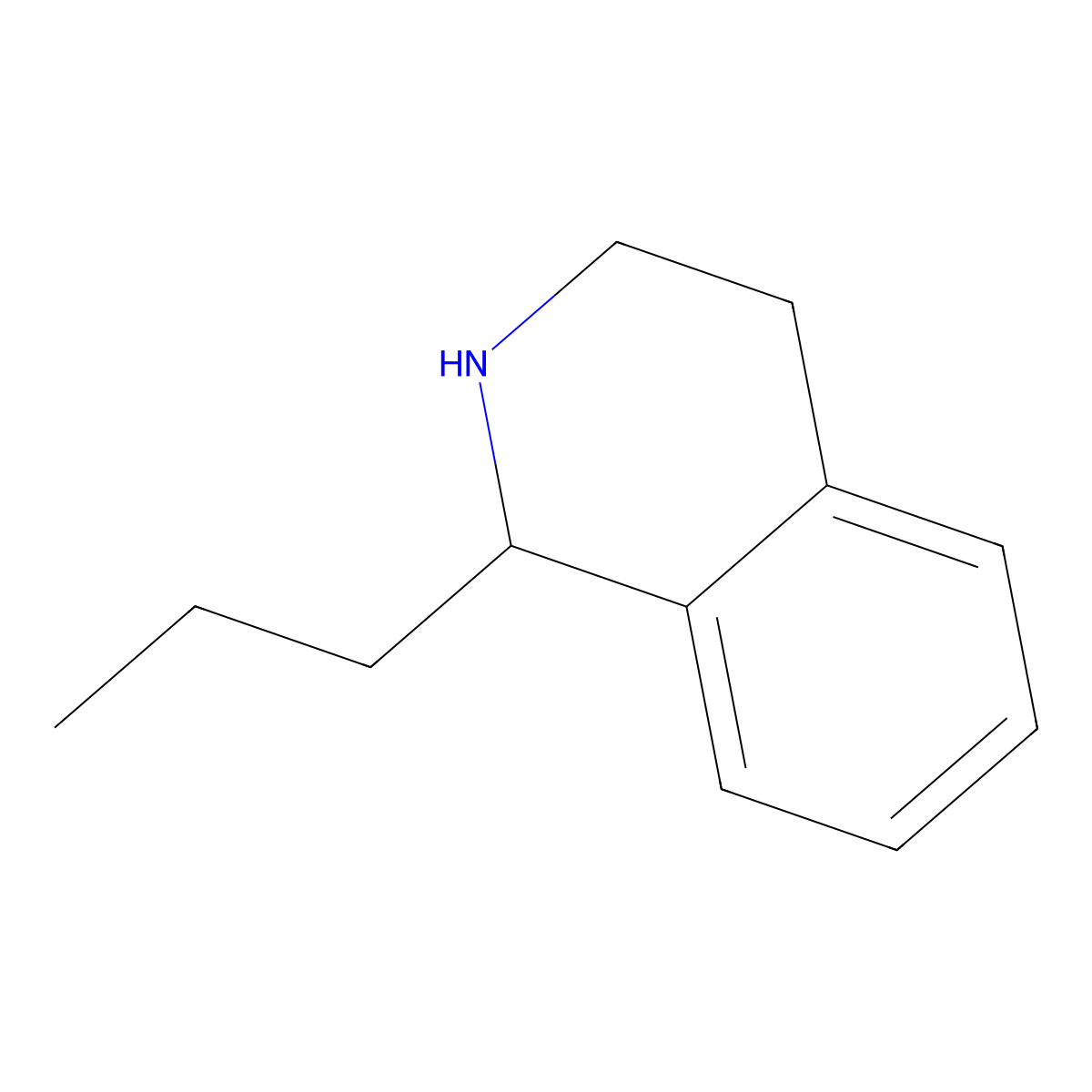 1-Propyl-1,2,3,4-tetrahydroisoquinoline molecular structure, CAS 39213-97-3