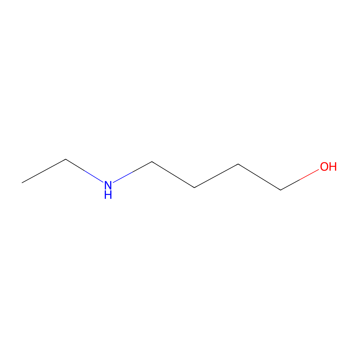 4-Ethylamino-1-butanol molecular structure, CAS 39216-86-9