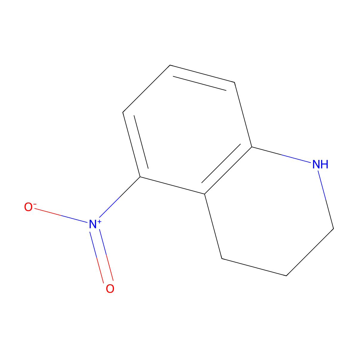 5-Nitro-1,2,3,4-tetrahydroquinoline molecular structure, CAS 39217-91-9