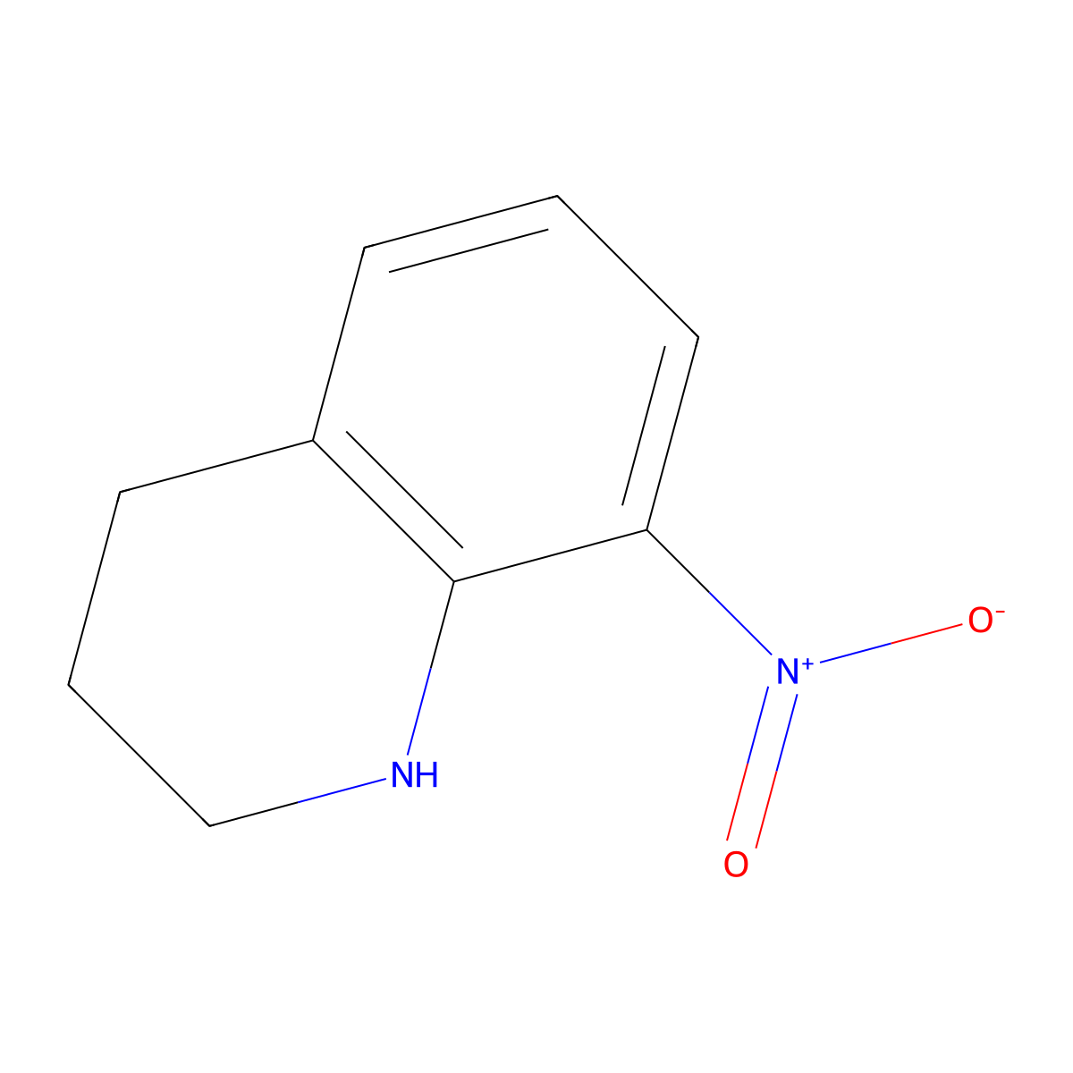 8-Nitro-1,2,3,4-tetrahydroquinoline molecular structure, CAS 39217-93-1