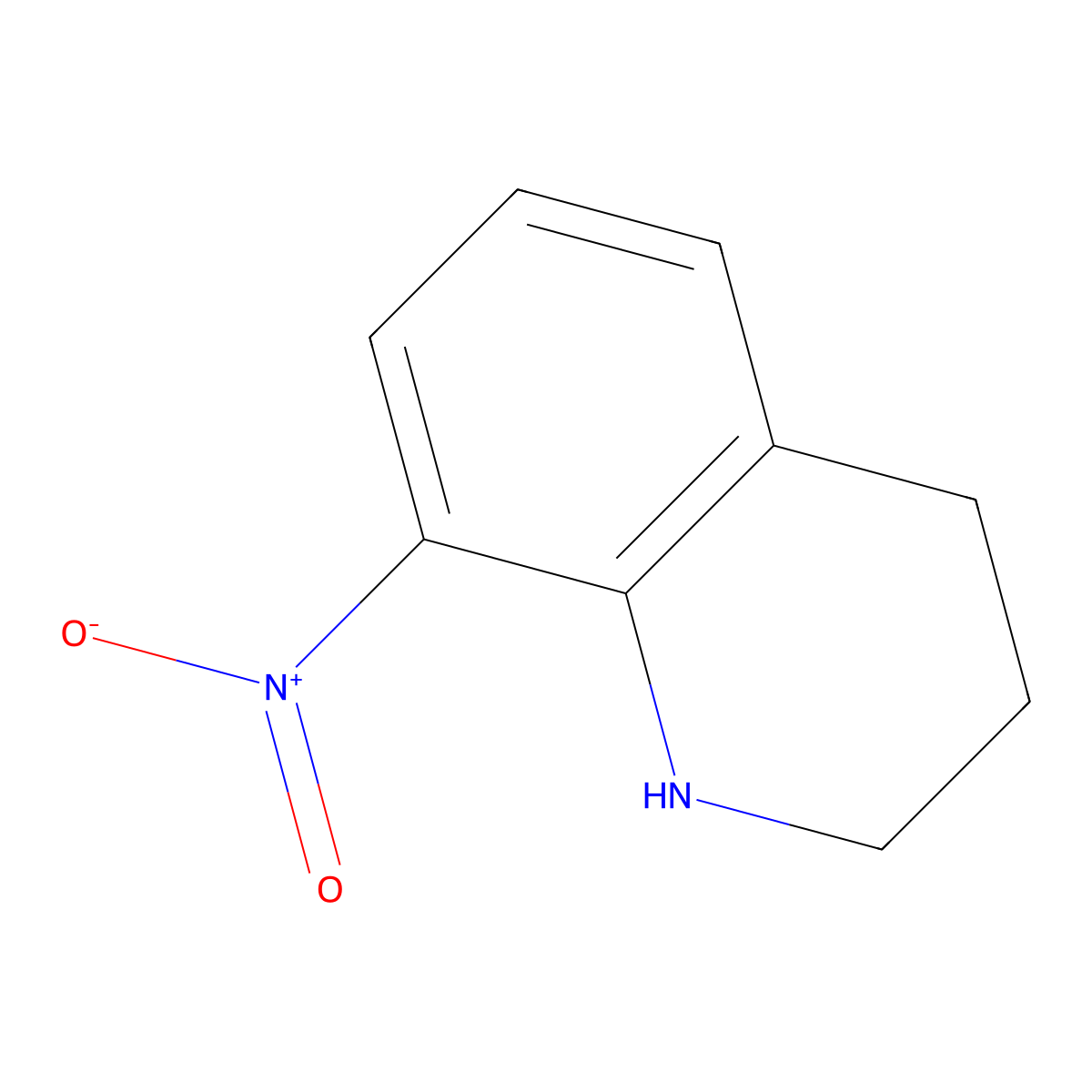8-Nitro-1,2,3,4-tetrahydroquinoline molecular structure, CAS 39217-93-1