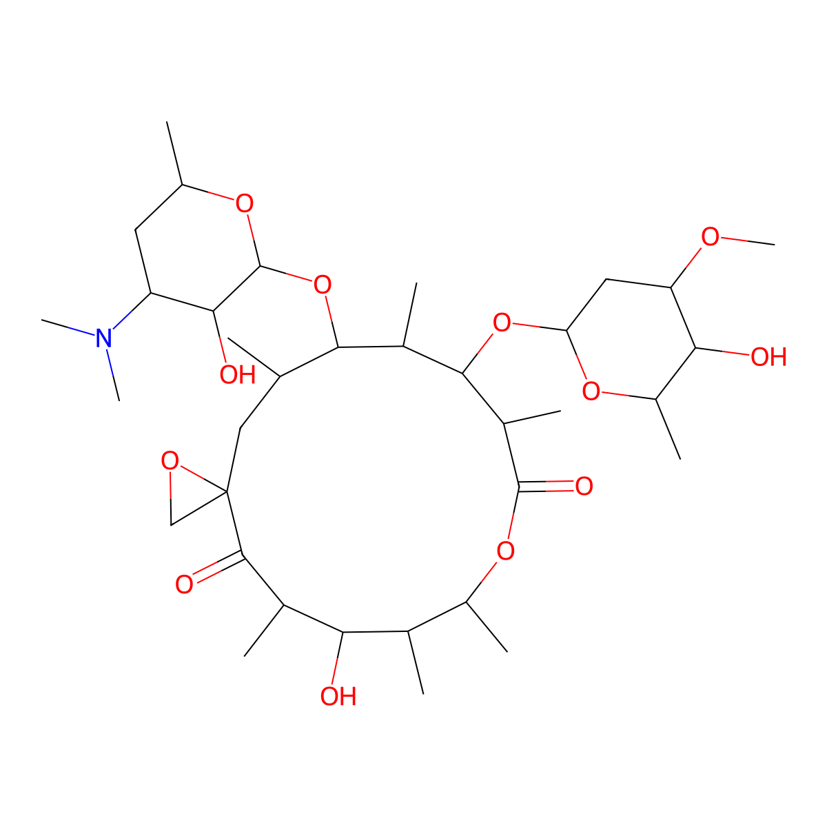 Oleandomycin molecular structure, CAS 3922-90-5