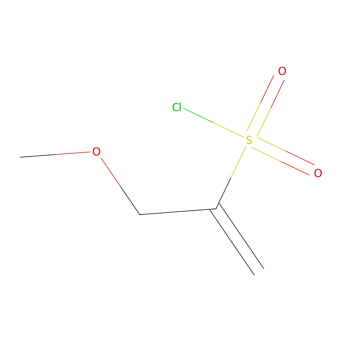 3-Methoxyprop-1-ene-2-sulfonyl chloride molecular structure, CAS 39220-53-6