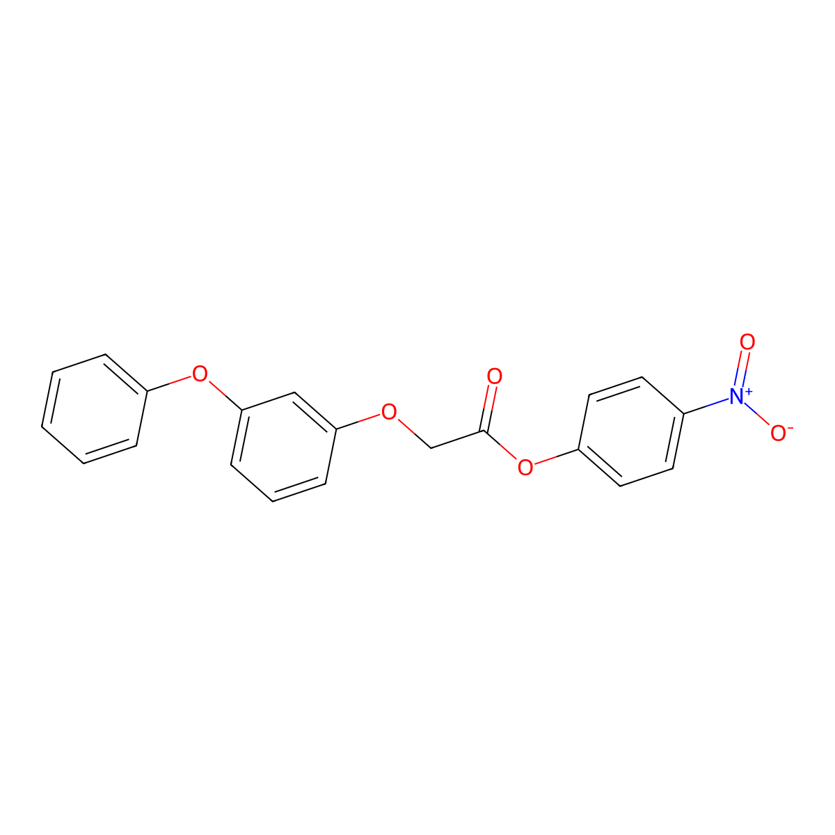 4-Nitrophenyl 2-(3-phenoxyphenoxy)acetate molecular structure, CAS 392235-73-3