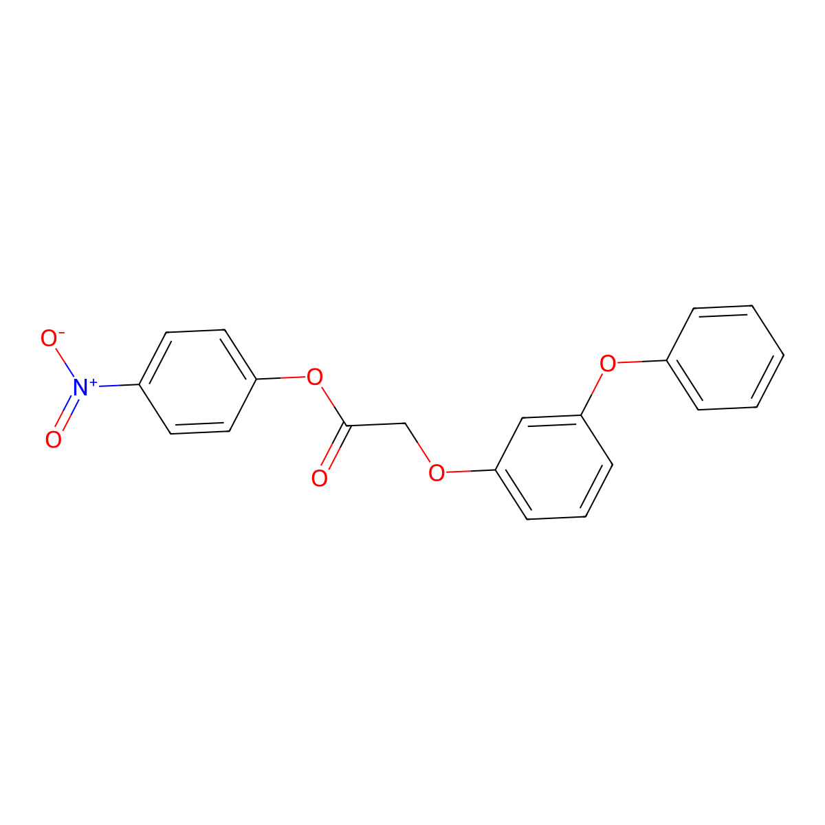 4-Nitrophenyl 2-(3-phenoxyphenoxy)acetate molecular structure, CAS 392235-73-3