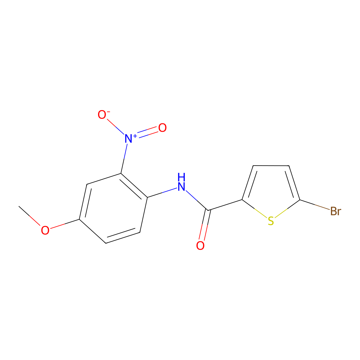 5-bromo-N-(4-methoxy-2-nitrophenyl)thiophene-2-carboxamide molecular structure, CAS 392236-30-5