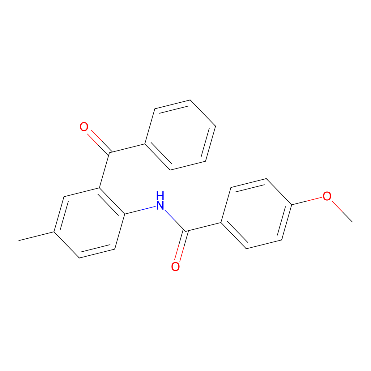 N-(2-benzoyl-4-methylphenyl)-4-methoxybenzamide molecular structure, CAS 392236-72-5