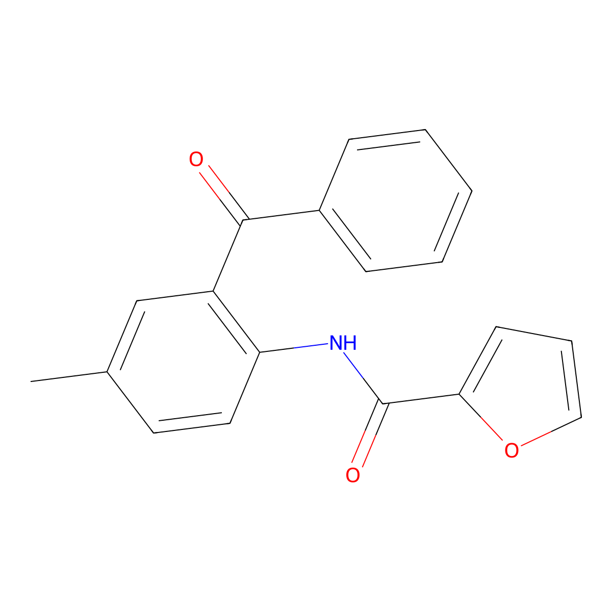N-(2-benzoyl-4-methylphenyl)furan-2-carboxamide molecular structure, CAS 392236-73-6