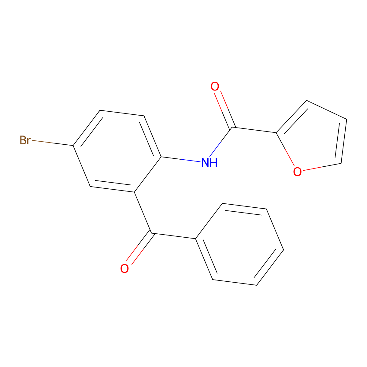 N-(2-benzoyl-4-bromophenyl)furan-2-carboxamide molecular structure, CAS 392236-88-3