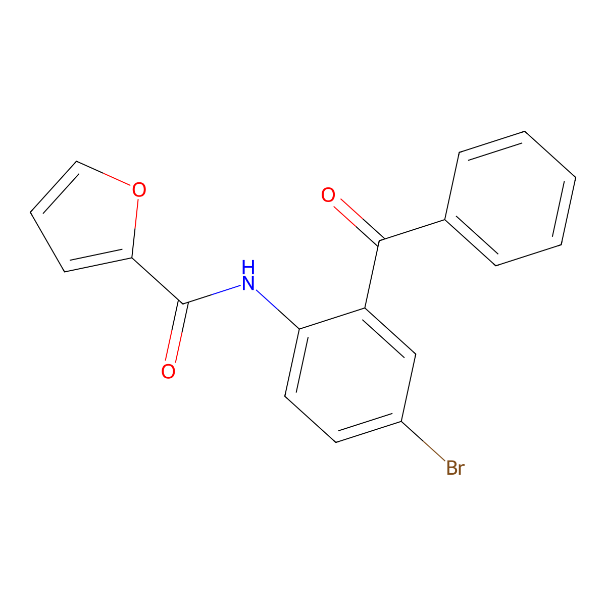 N-(2-benzoyl-4-bromophenyl)furan-2-carboxamide molecular structure, CAS 392236-88-3