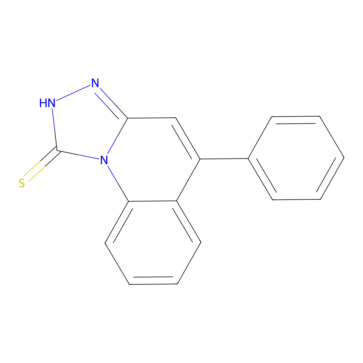5-Phenyl-[1,2,4]triazolo[4,3-a]quinoline-1-thiol molecular structure, CAS 392237-33-1