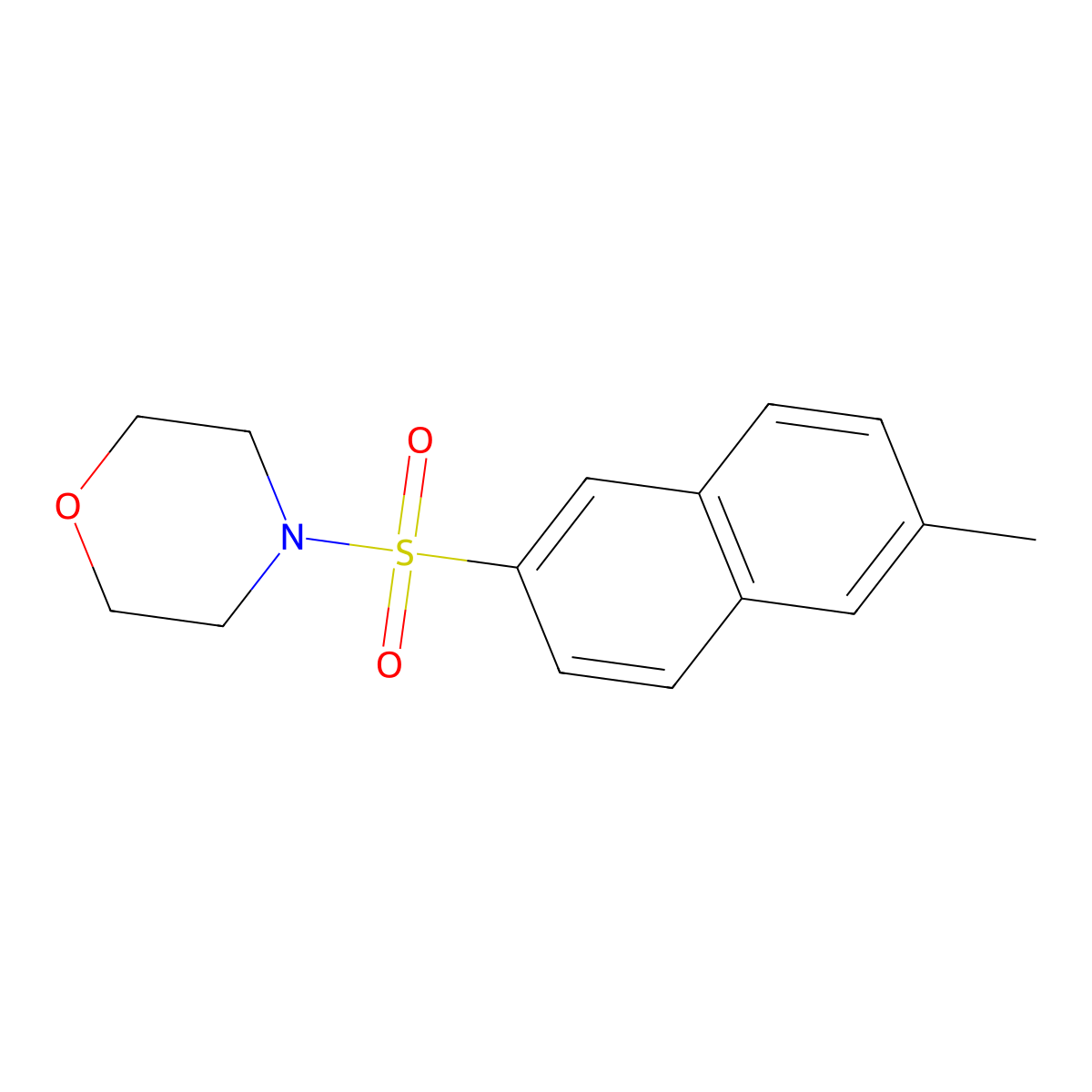 4-(6-Methylnaphthalen-2-yl)sulfonylmorpholine molecular structure, CAS 392238-27-6