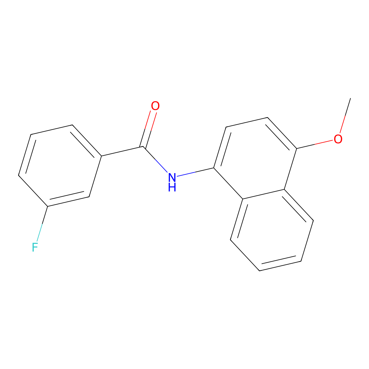 3-fluoro-N-(4-methoxynaphthalen-1-yl)benzamide molecular structure, CAS 392246-59-2