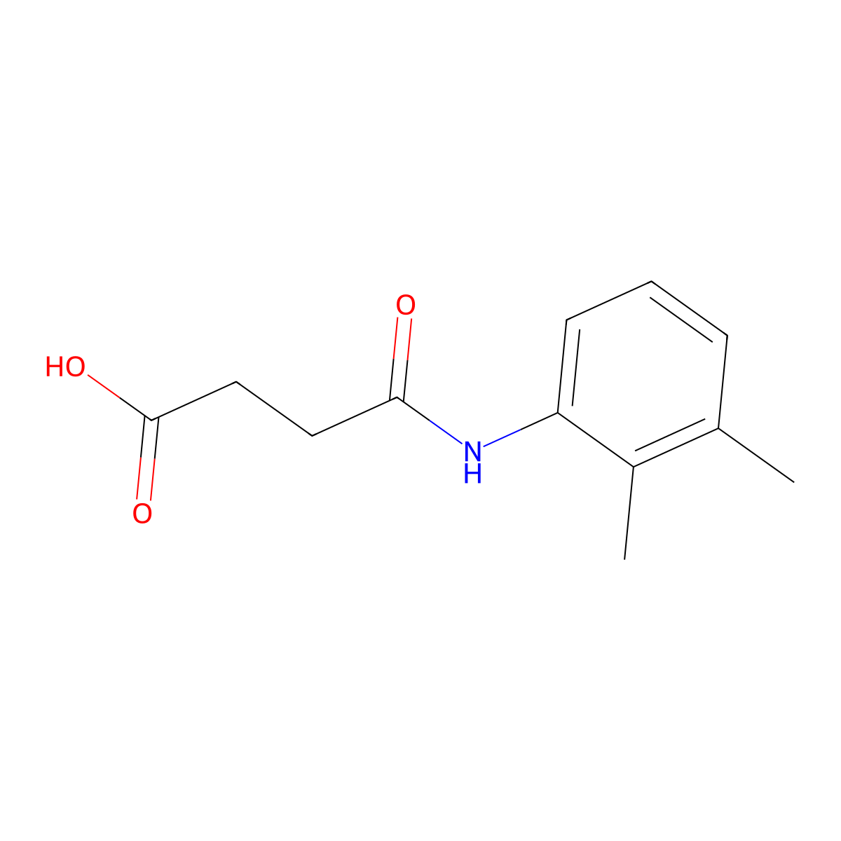 4-(2,3-Dimethylanilino)-4-oxobutanoic acid molecular structure, CAS 392246-86-5